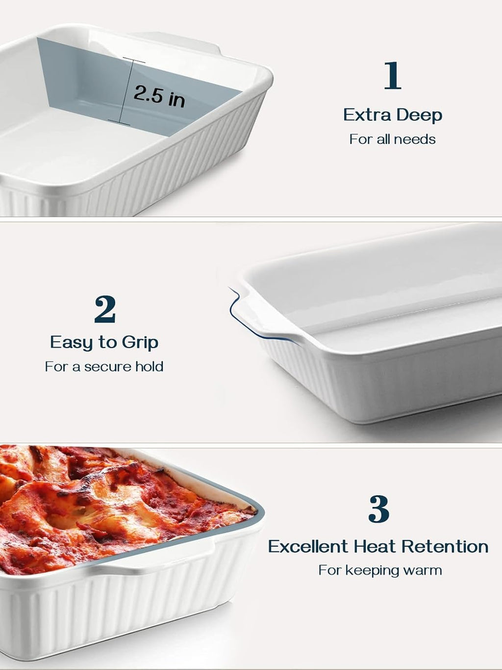 Casserole Dish, 9x13 Ceramic Baking Dish