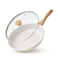 SENSARTE 8Inch Nonstick Ceramic Frying Pan with Lid, PFAS/PTFE/PFOA Free